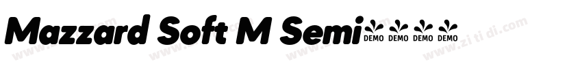 Mazzard Soft M Semi字体转换